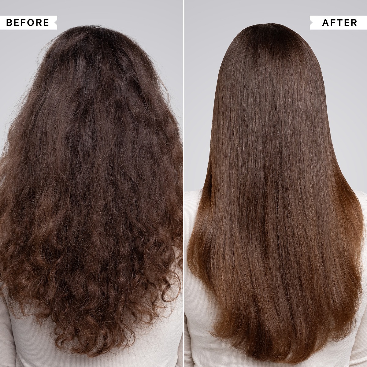 After one use of Elasticizer on Medium Hair