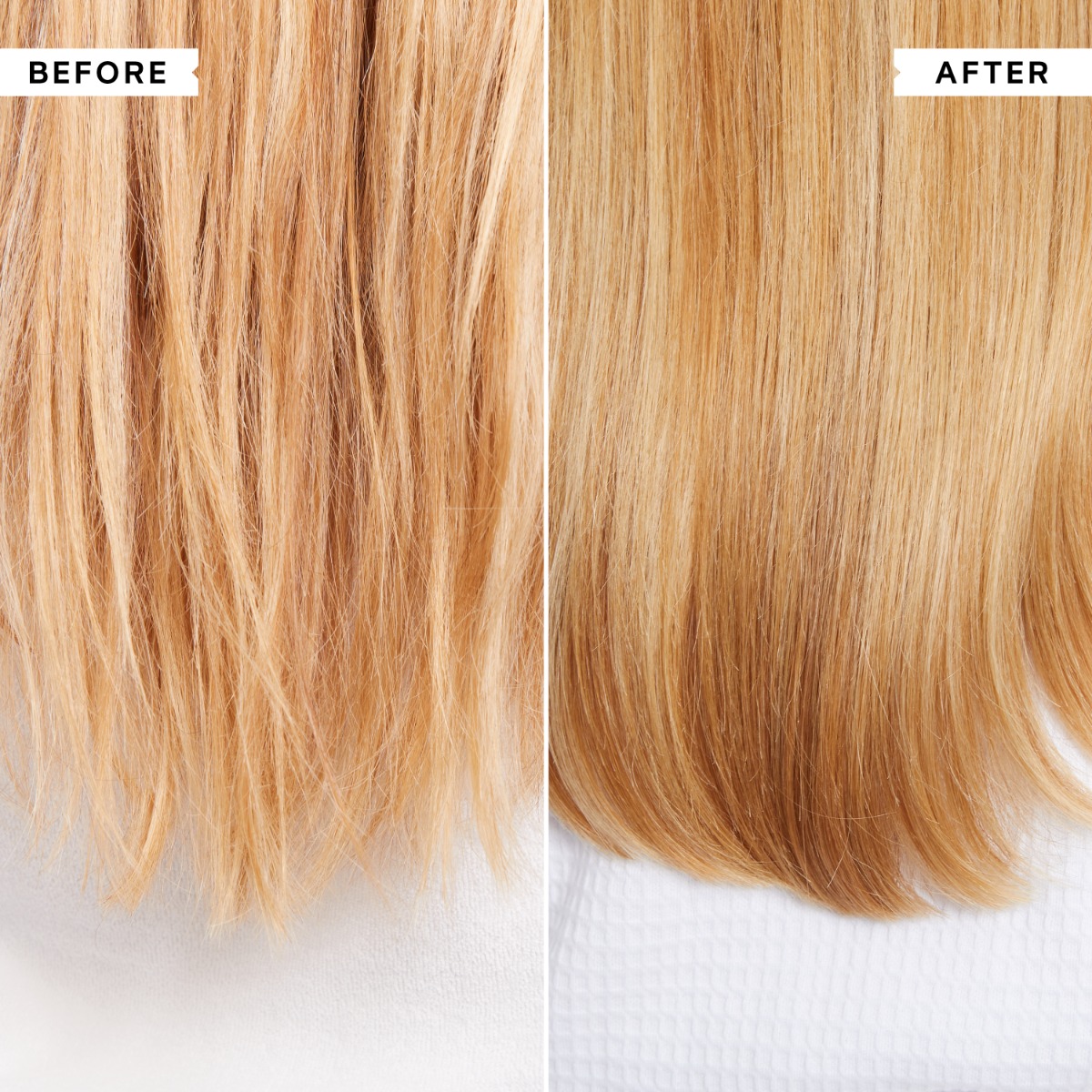 After one use of Bond Builder Restructuring Treatment on Medium Hair